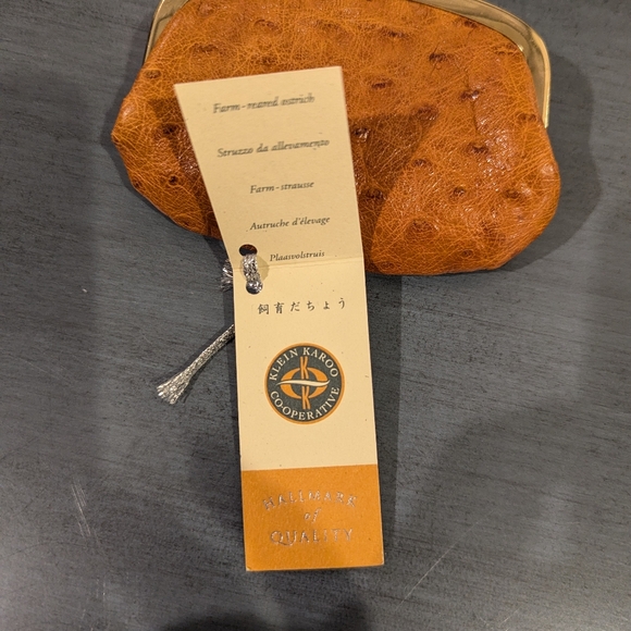 Vintage ostrich leather coin purse - Picture 11 of 11